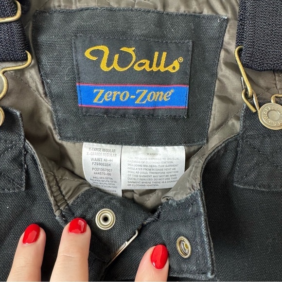 Walls Zero Zone Overalls Bibs XL Men’s Winter Work Snow Outdoor insulated - Picture 6 of 16